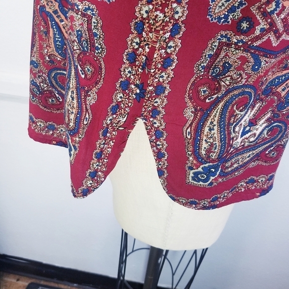 🌸 Lucky Brand | Bohemian Floral Jersey Top S - Picture 7 of 13